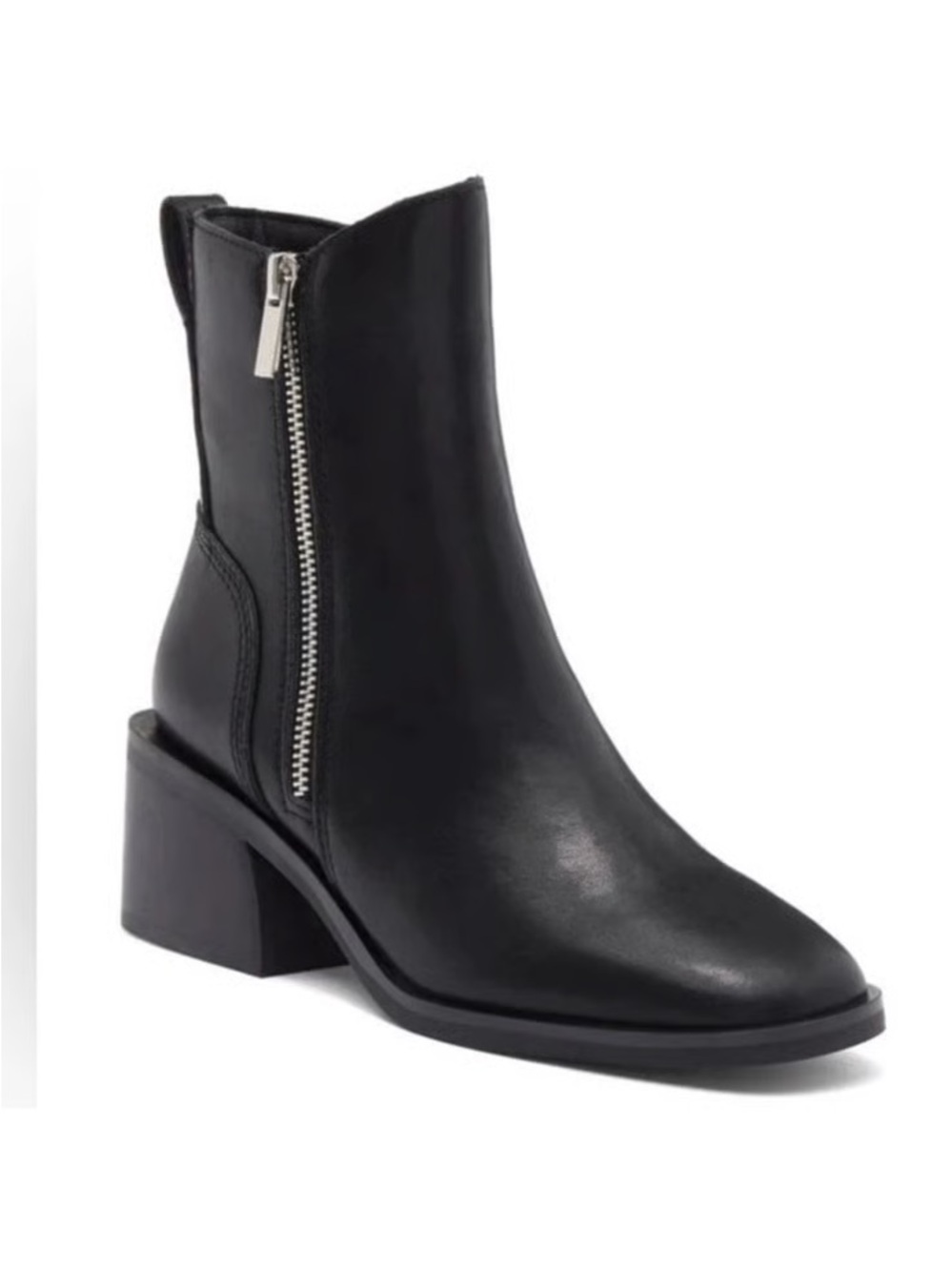 STEVE MADDEN Ruthy Boot In Black Leather NWOT